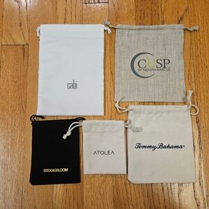 5 Drawstring Jewelry Bags